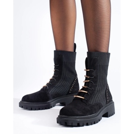 Torbe s čvorovima od crne antilop kože crna 2