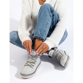 Ženske traperice na platformi siva 2