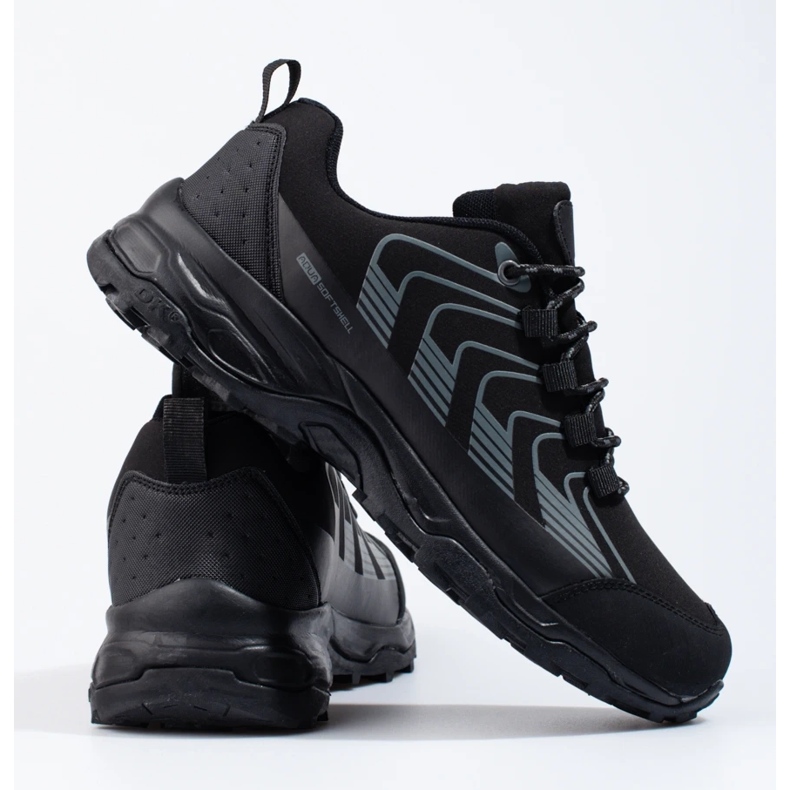 Dk muške trekking cipele Softshell crne crna 1