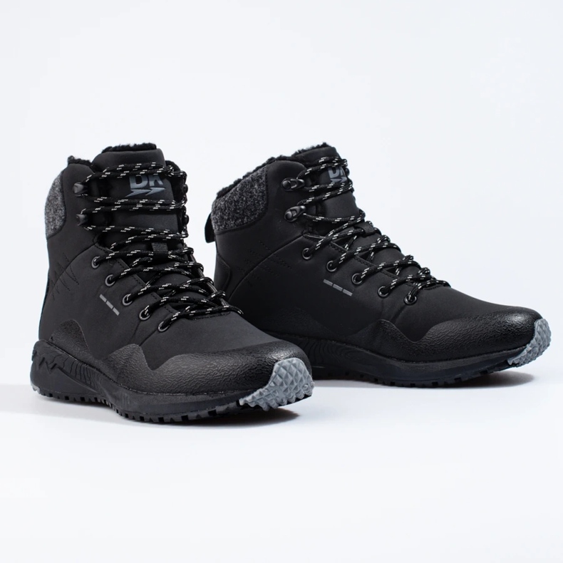 Muške visoke trekking cipele Dk, izolirane crne crno 1