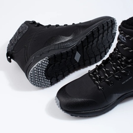 Muške visoke trekking cipele Dk, izolirane crne crno 2