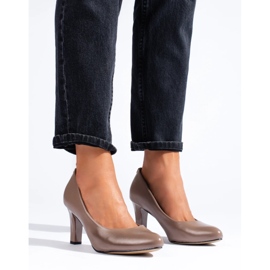 Klasične tamnobež cipele s petom iz Sheloveta 2