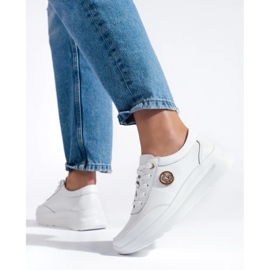 Bijele kožne sportske cipele bijela 1