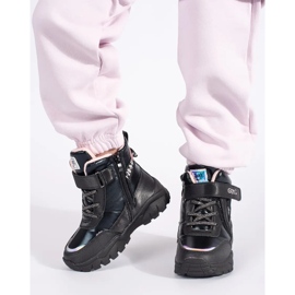 Crne cipele za djevojčice sa debelim đonom crno 2