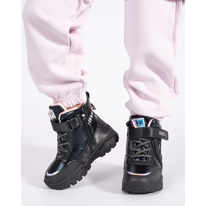 Crne cipele za djevojčice sa debelim đonom crno 2