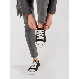 Crne otvorene tenisice crna 2