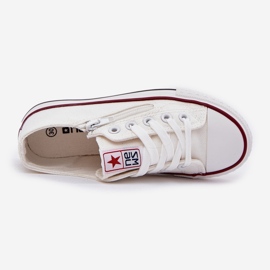 Dječje niske bijele čipke -Up tenisice bijela 1