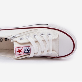 Dječje niske bijele čipke -Up tenisice bijela 2