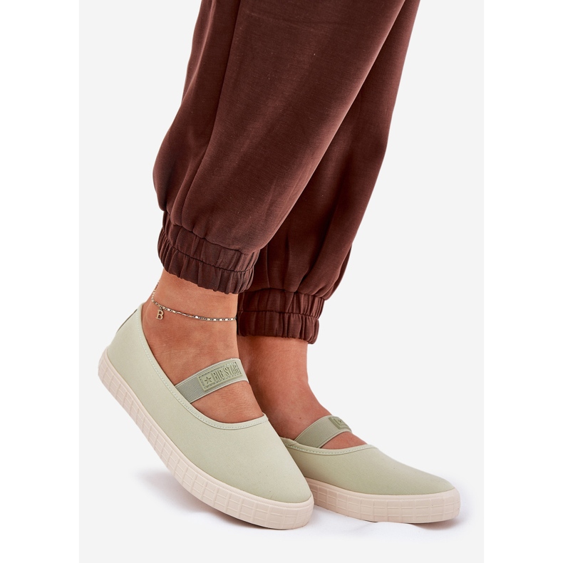 Big Star Ženske velike zvijezde NN274604 svijetlozelene tenisice zelena 1