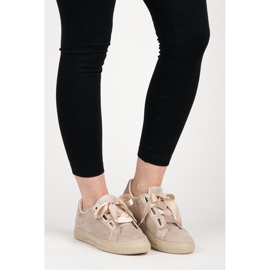 Tenisice od antilopa vezane vrpcom smeđa 2