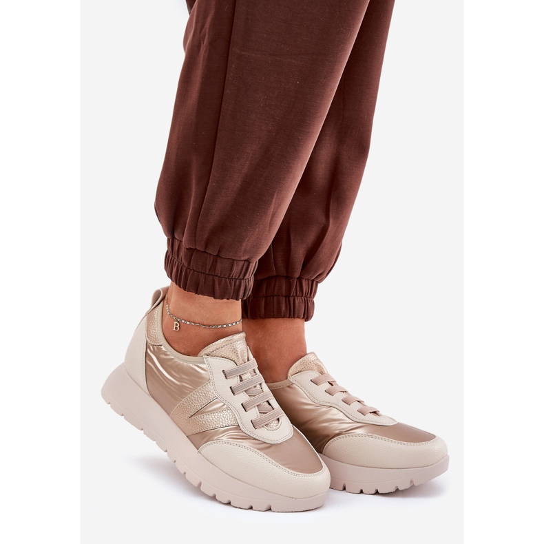 Vinceza Ženske sportske cipele na Vincez platformi 58510 Zlotys zlatna 1