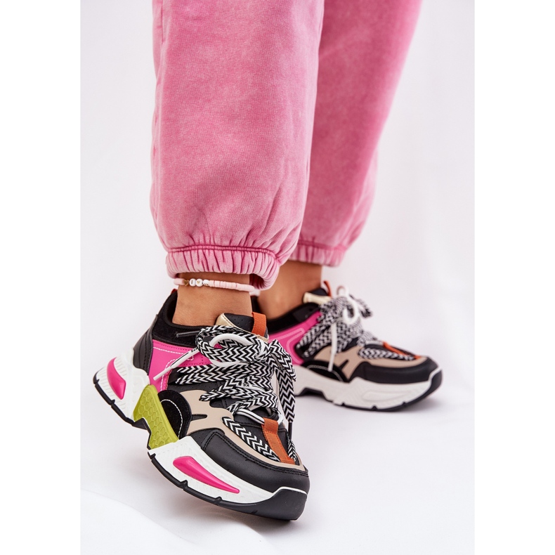 Tenisice ženske sportske cipele s dvostrukim vezanjem crne crna 2