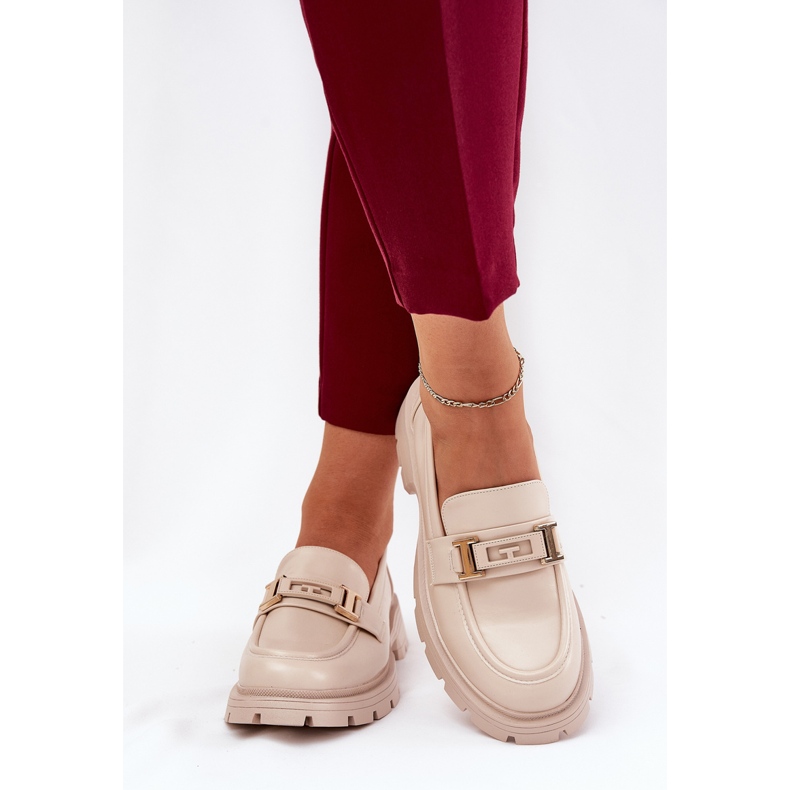 Ženske kosilice s eko kožom bež 2