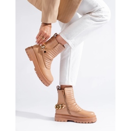 Elegantne torbe s lancem bež 2