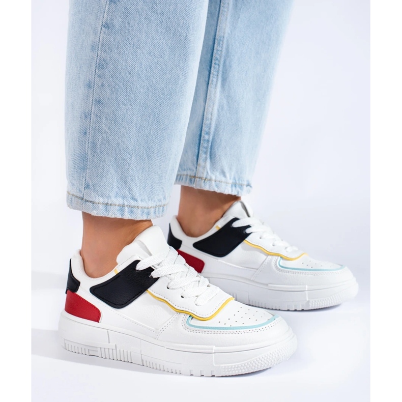 Tenisice na platformi bijela 2