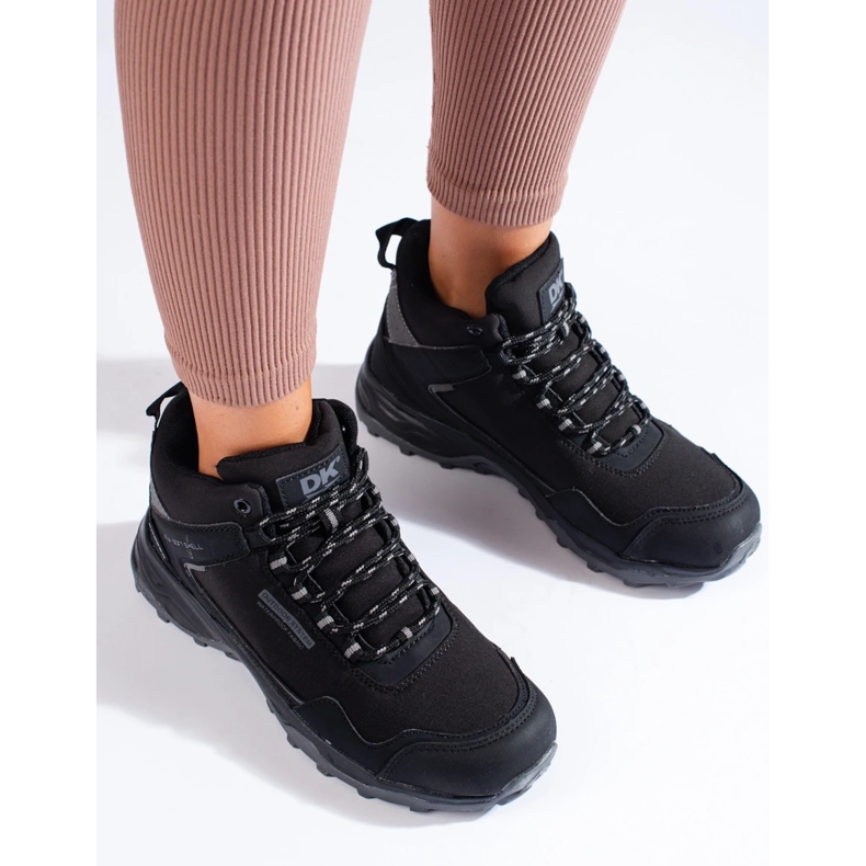 Visoke ženske trekking cipele DK crne i sive crno 2