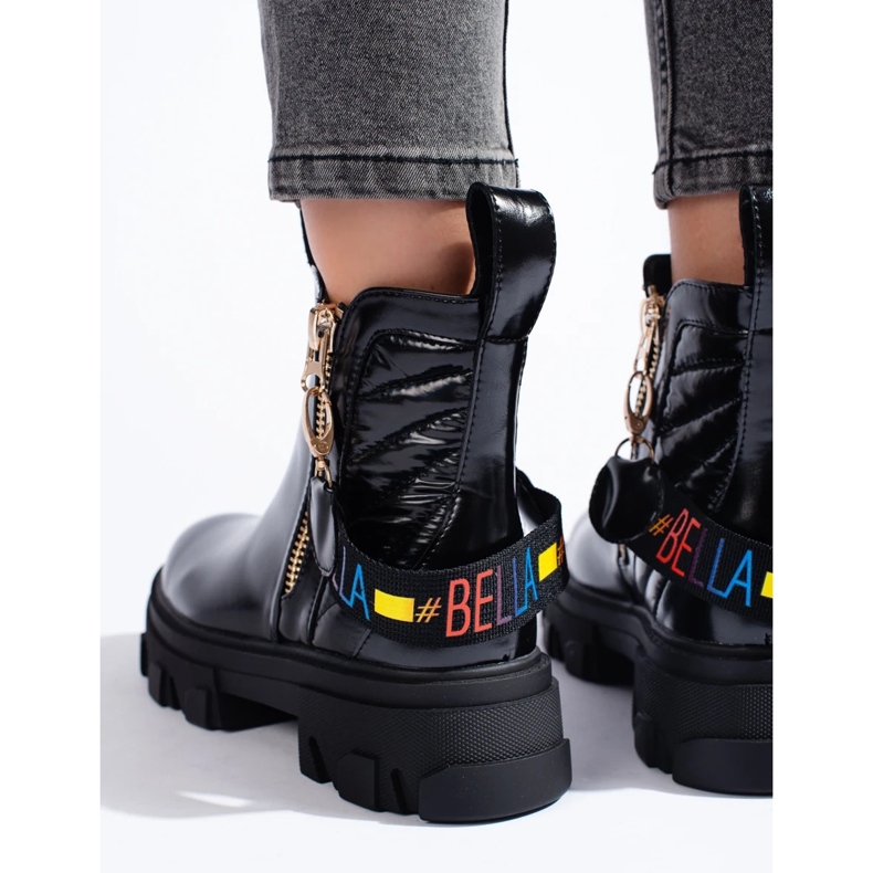 Ženske gležnjače s platformom crno 2