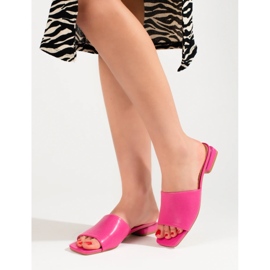 Ženske ružičaste sandale na petu Shelovet ružičasta 2