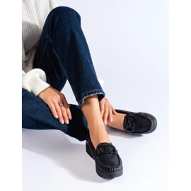 Goodin Crne mokasine od ekološke kože crna 2