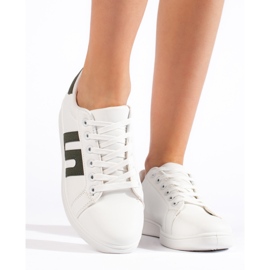 Bijelo zelene ženske tenisice bijela 2