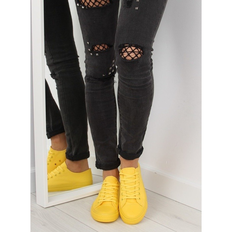 Žute monobojne ženske tenisice NB176 Žute žuta boja 1