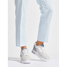 Ženske sive tenisice sa skrivenom klinom siva 1