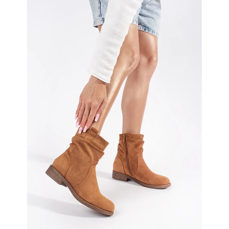 Ženske smeđe kaubojske čizme smeđa 1