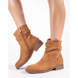 Ženske smeđe kaubojske čizme smeđa 2