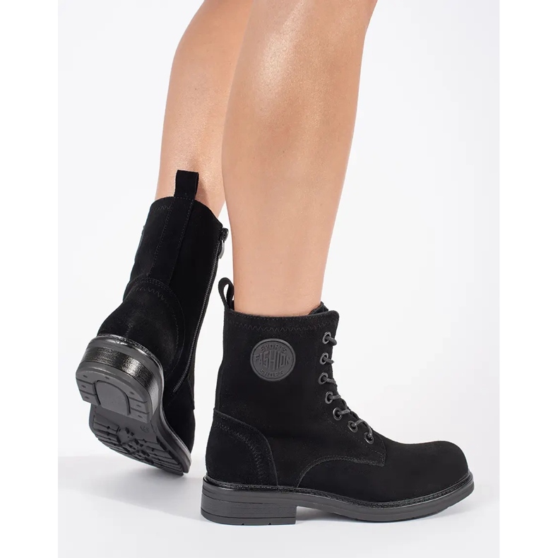 Crne ženske torbe od prirodne nubuk kože marke Sergio Leone crna 2