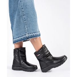 Ženske crne čizme za snijeg crno 2