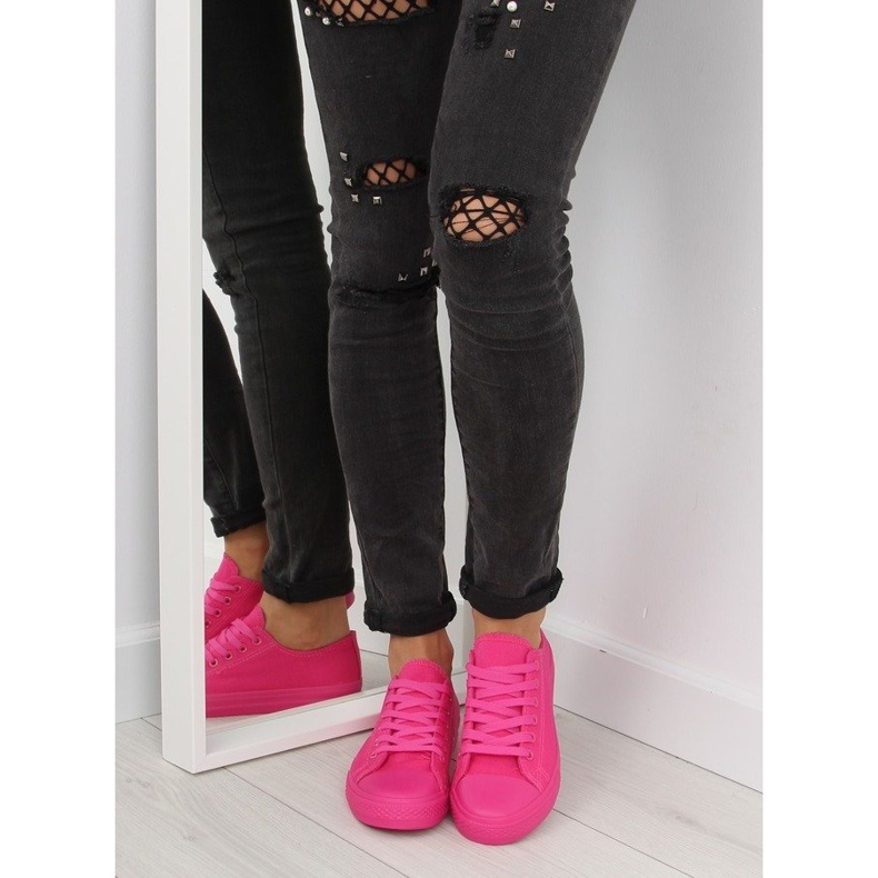 Ženske jednobojne tenisice fuksija fuksija ružičasta 2