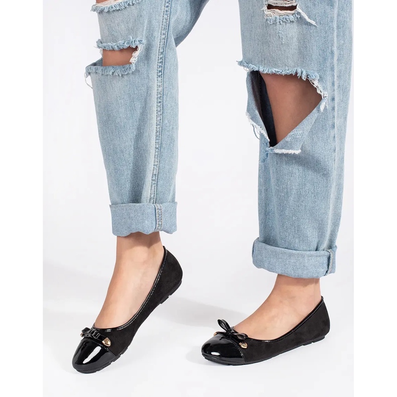 Crne ravne balerinke crna 2