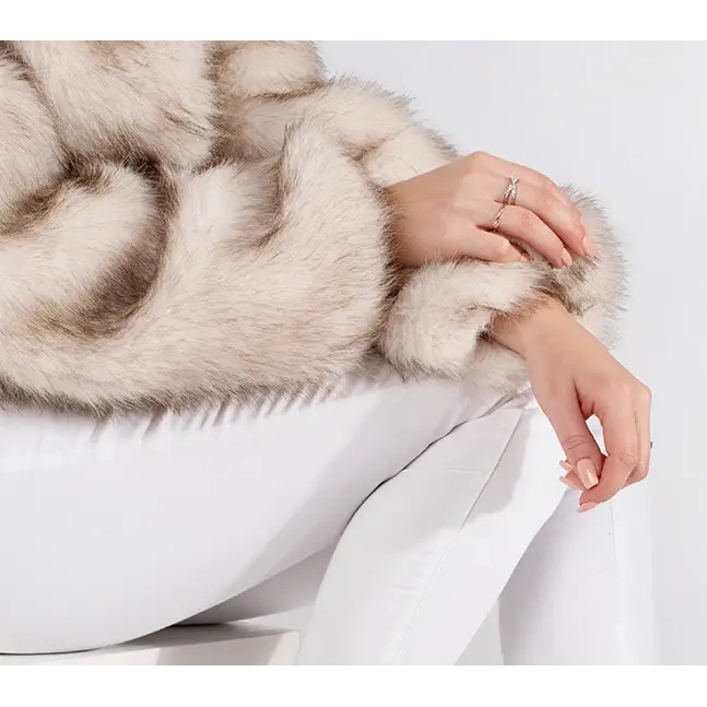 Ženske bijele čizme za snijeg s krznom na debelom potplatu bijela 2