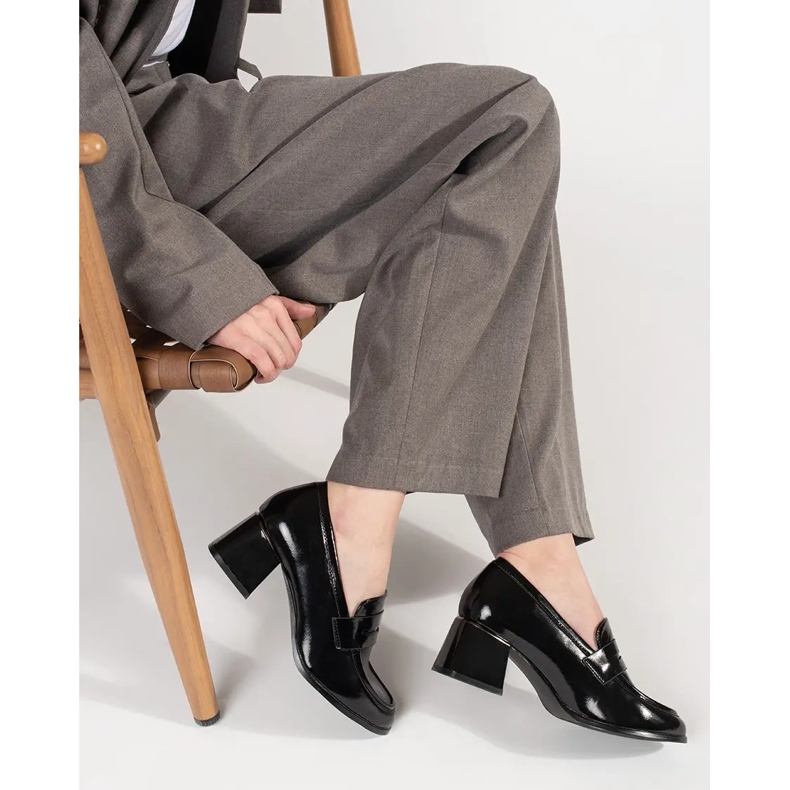 Goodin Crne cipele na visoku petu crno 1