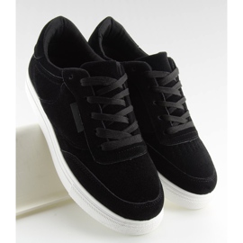 Crne ženske tenisice od antilopa NB172 Black bijela crno 2