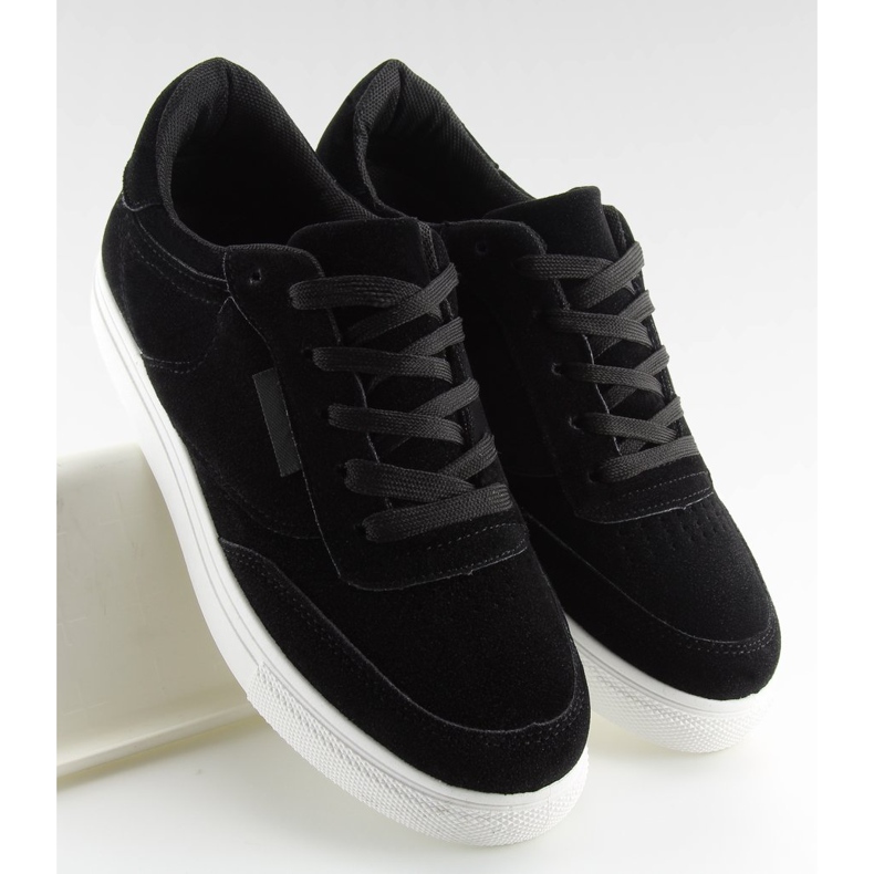 Crne ženske tenisice od antilopa NB172 Black bijela crno 2