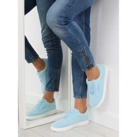 Plave ženske tenisice od antilopa NB172 Plave bijela plava 1