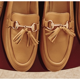 Marco Shoes Kožne mokasinke s resama 2199P-003-1 smeđa 1