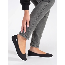 Ženske balerinke od crnog platna crna 2
