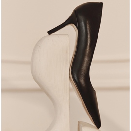 Marco Shoes Elegantne štikle od mekane kože crna 2