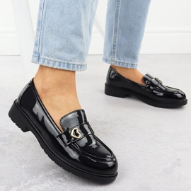 S.Barski Moccasins ženske lakirane cipele Black S. barski hy51-379 crno 2