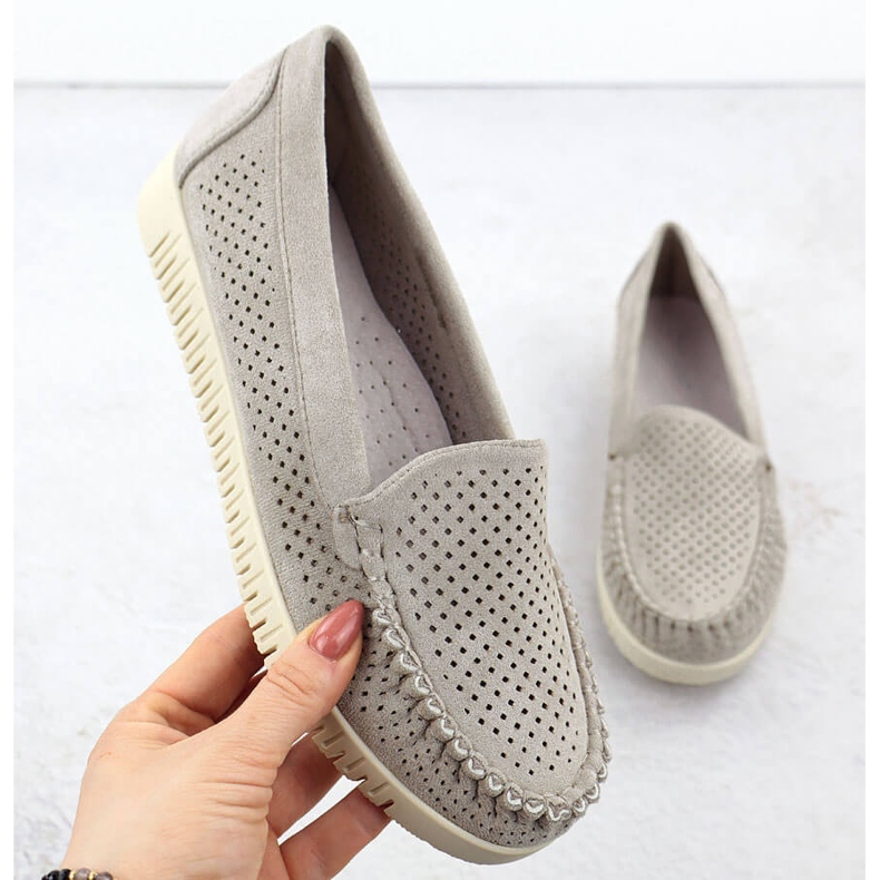 Potocki Moccasins Openwork labavi bež poocki 25-11316 1