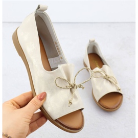 Cambell Kožne cipele s golim prstima Zlatni Camell SZ00656 1