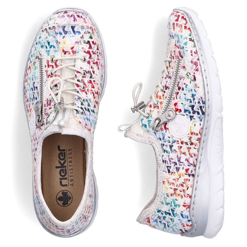 Ženske sportske cipele Openwork White Rieker L3252-90 bijela 1