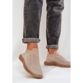 S.Barski Slocirane ženske sportske cipele s TW121 bež 2