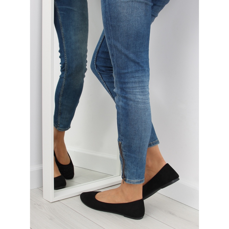 Ženske crne mekane balerinke crno 2