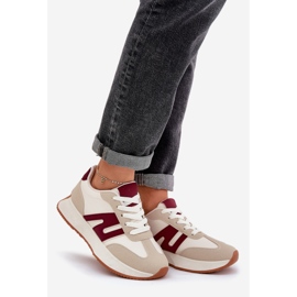 Ženske sportske cipele na bež-plavoj platformi 1