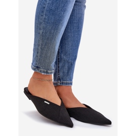 Ženski klizači s šiljastim nožnim prstima Big Star RR274210 Black crno 1