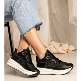 Crne tenisice s holografskim elementom crno 1