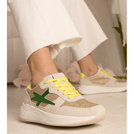 Bež ženske sportske tenisice sa sjajem 2